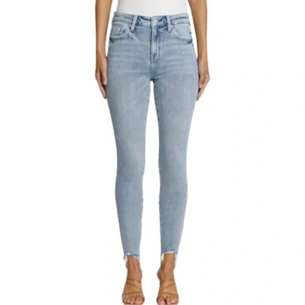 Pistola Raw Hem Ankle Skinny Jeans